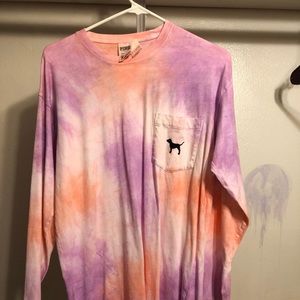 NWT Victoria Secret Pink L/S Campus Tee